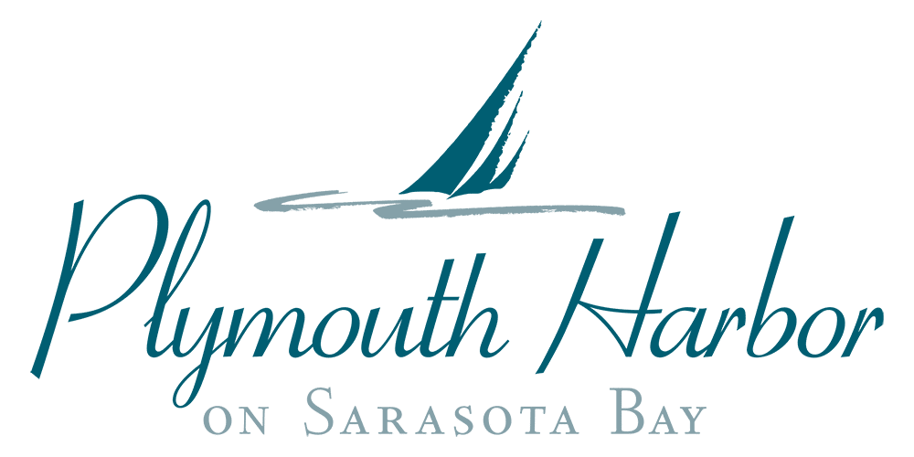 Plymouth Harbor on Sarasota Bay logo