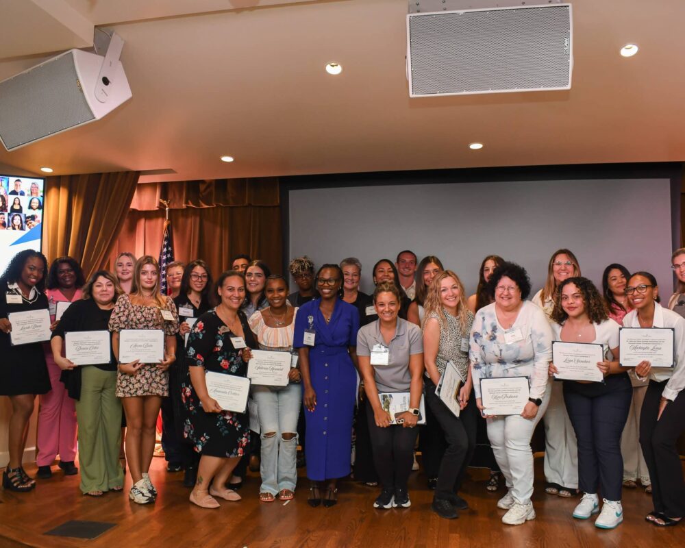 2025 Scholarship Recipients at the reception